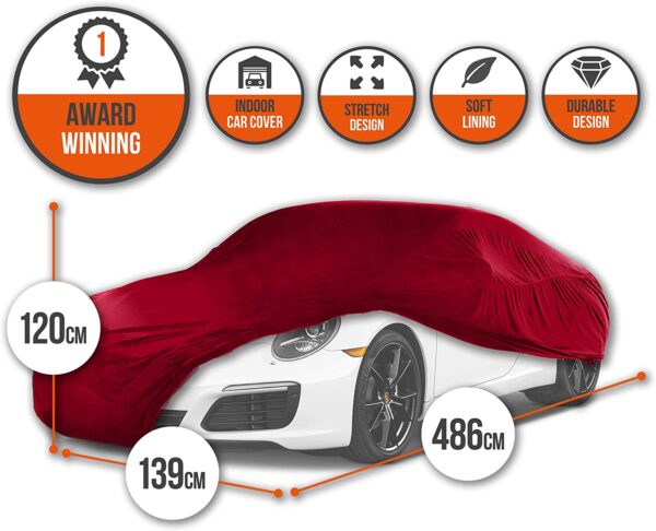 Cosmos 10376 Indoor Car Cover Elastic Breathable - Image 2