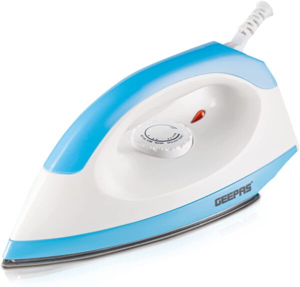 Geepas 1200W Dry Iron for Perfectly Crisp Ironed Clothes