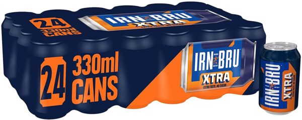 IRN-BRU Xtra No Sugar Cans, 24 x 330ml