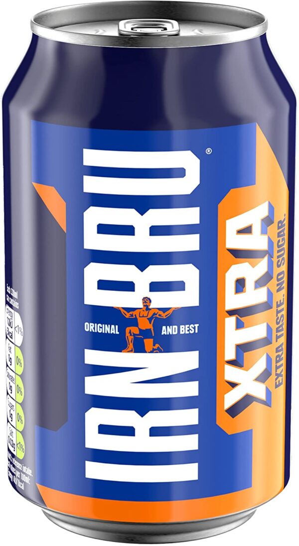 IRN-BRU Xtra No Sugar Cans, 24 x 330ml - Image 3